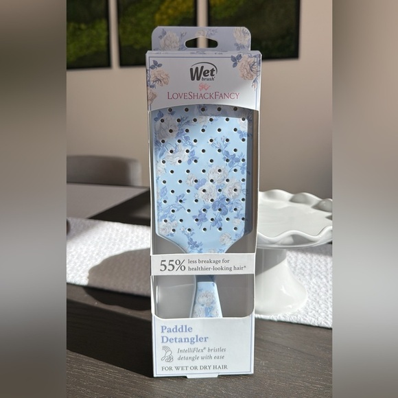 Wet Brush x LoveShackFancy Paddle Detangler Hair Brush - Everblooming Rosettes